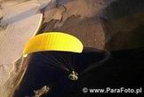 Paralotnia nad łachami Wisły.Fotografia z powietrza. Wisła na wysokości Tarnobrzeg - zalew Machów 